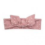 Headband - pink with dots