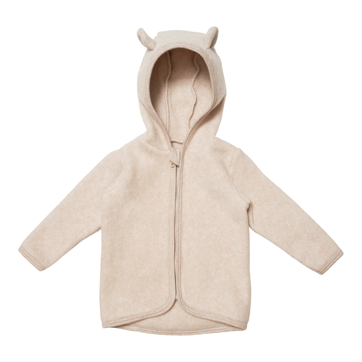 HutteliHut - Fluffy babyjacket ears C-fleece - Camel - MintMouse (Unicorner Concept Store)