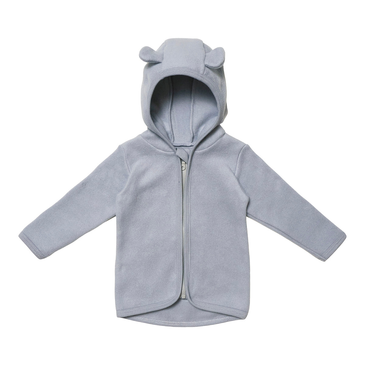 HutteliHut - Fluffy babyjacket ears C-fleece - Skye - MintMouse (Unicorner Concept Store)