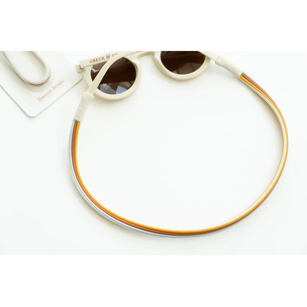 Sunglasses Straps- Golden+Rust+Light Blue