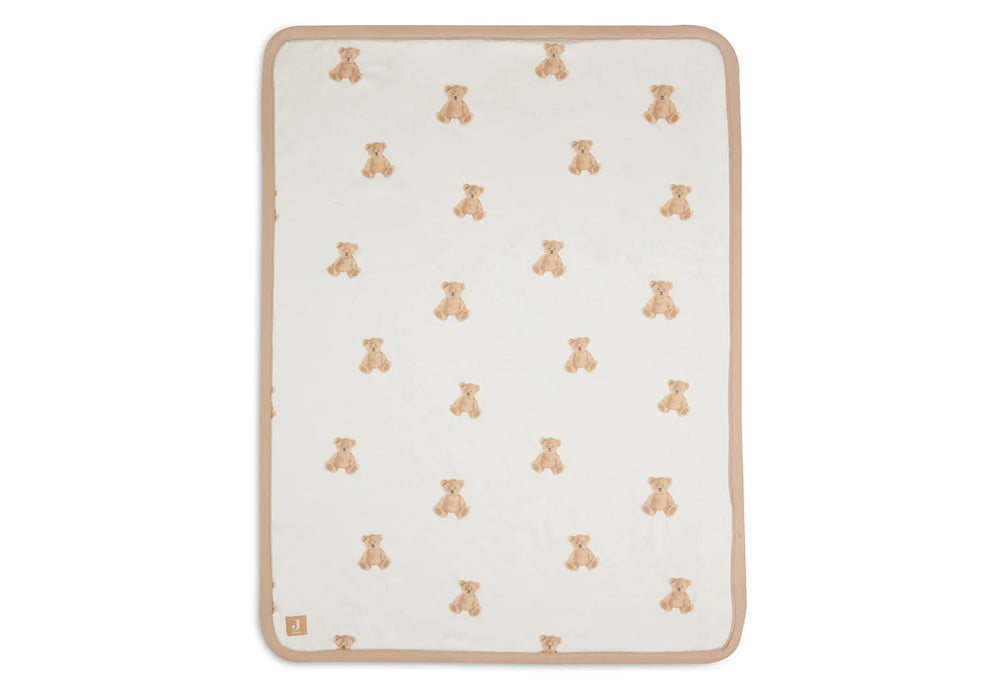 Blanket Crib Jersey 75x100cm - Teddy Bear