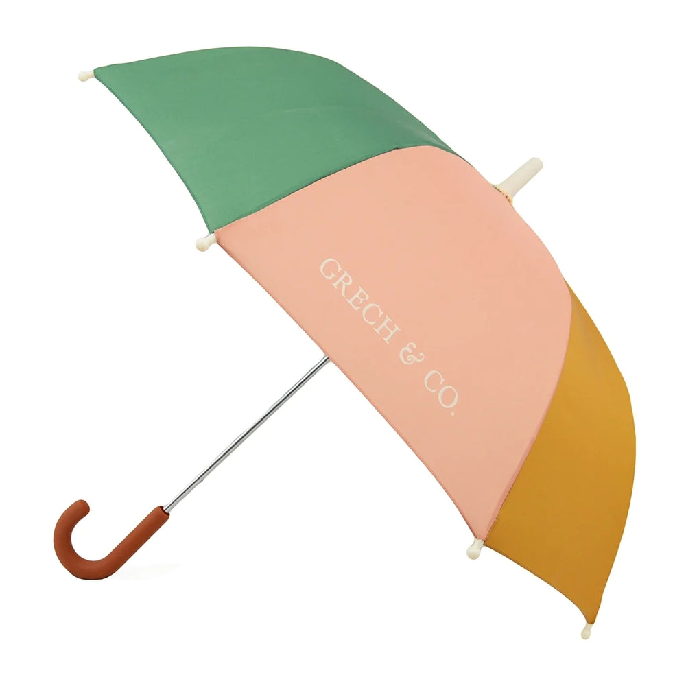 Kids Rain + UV Umbrella - Sunset+Wheat