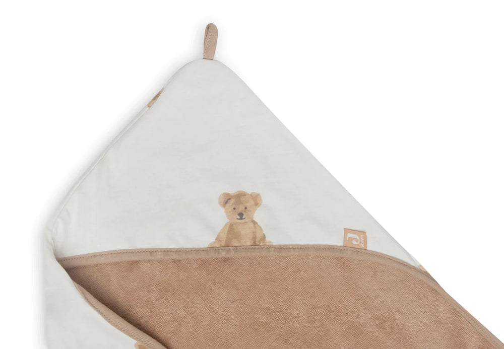 Bath cape 75x75cm - Teddy Bear - GOTS