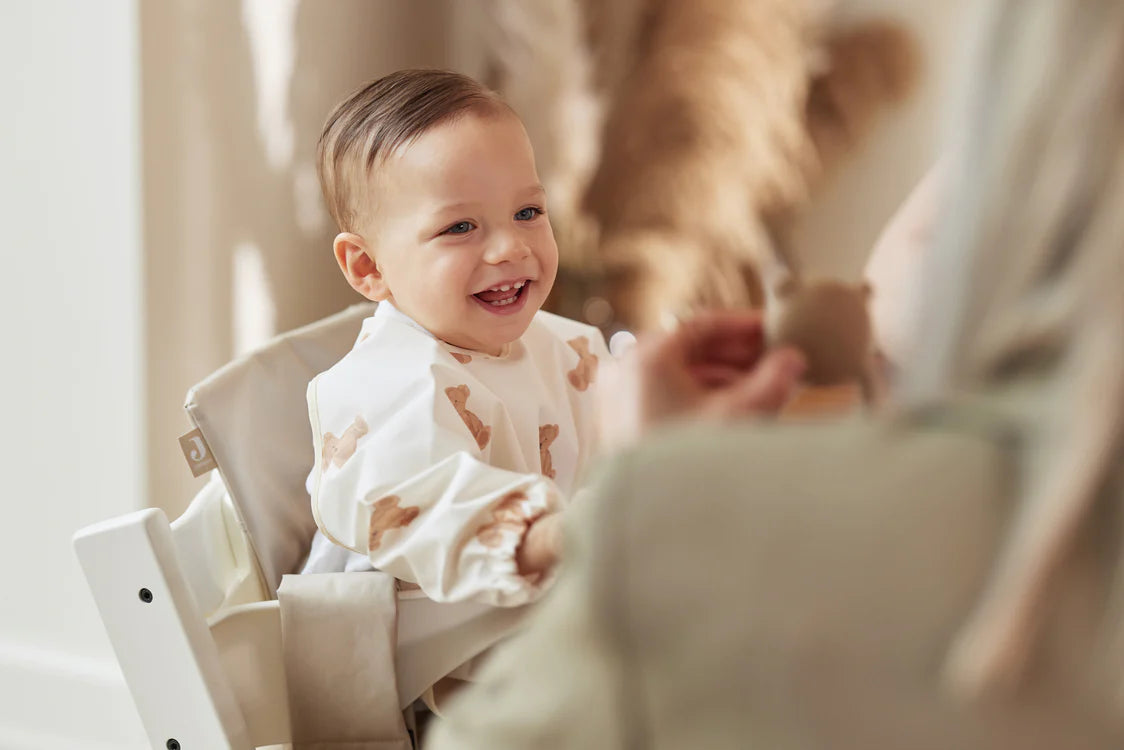 Bib Waterproof with Sleeves - Teddy Bear - MintMouse (Unicorner Concept Store)