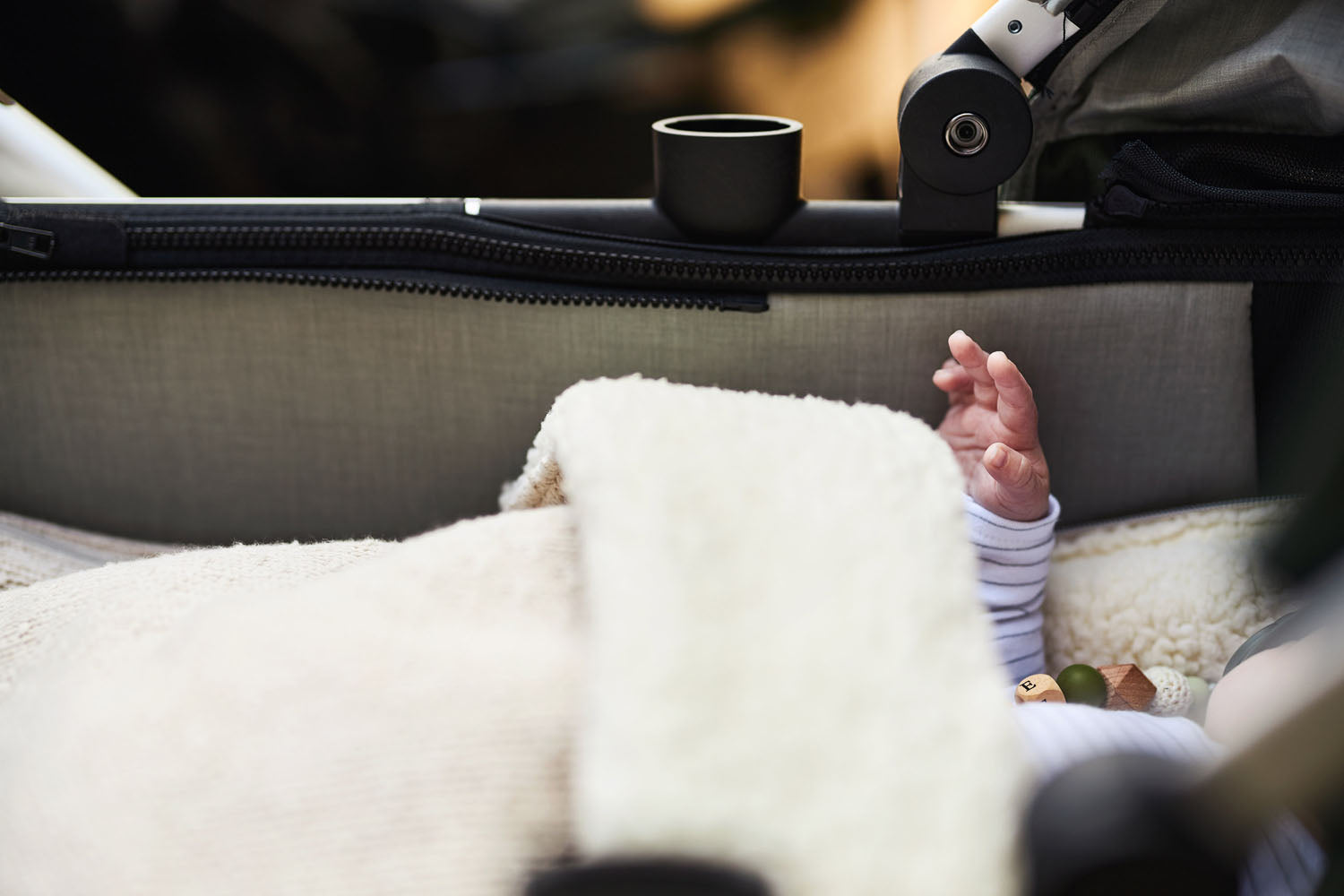 Footmuff - Teddy bliss knit - Cream - MintMouse (Unicorner Concept Store)