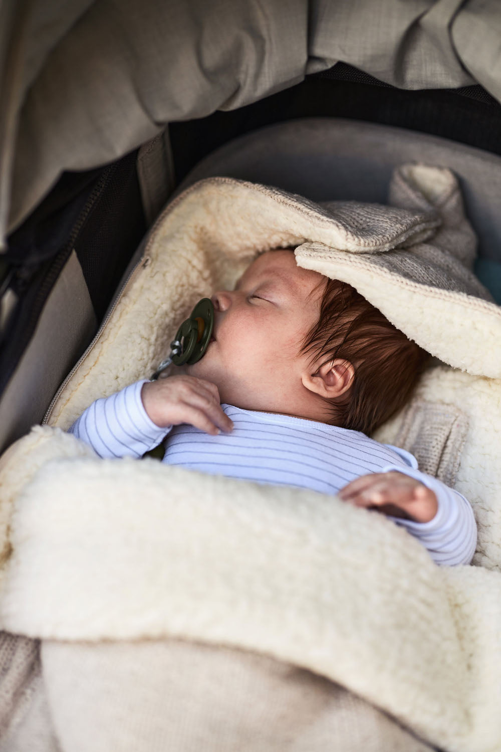 Footmuff - Teddy bliss knit - Cream - MintMouse (Unicorner Concept Store)