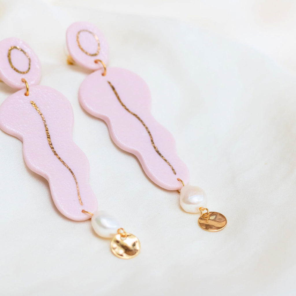 Statement Pink Pearl Earring Valentina - MintMouse (Unicorner Concept Store)