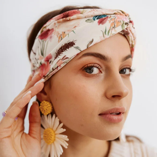 Twist Headband - Boho Flowers