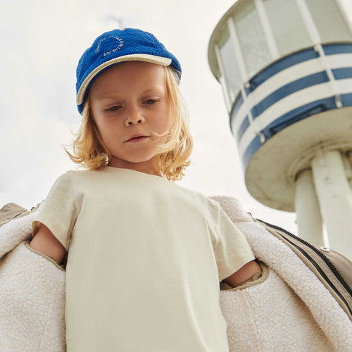 ( LW14469 ) Danny Corduroy Cap _ Surf blue multi mix - MintMouse (Unicorner Concept Store)