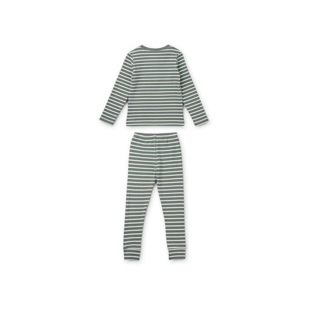 WILHELM PYJAMAS SET BLUE FOG/SANDY STRIPES LIEWOOD - MintMouse (Unicorner Concept Store)