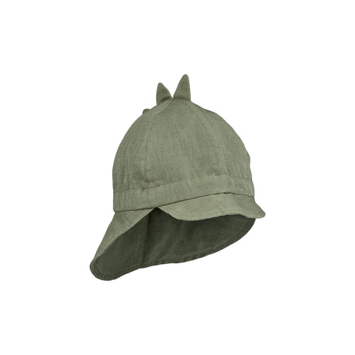 ( LW14685) Gorm Linen Sun Hat _ Dino Faune Green - MintMouse (Unicorner Concept Store)