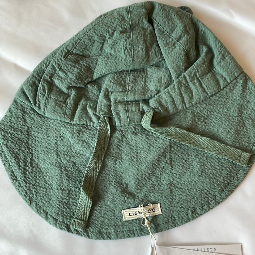 (LW14686) Gorm Seersucker Sun Hat Peppermint - MintMouse (Unicorner Concept Store)