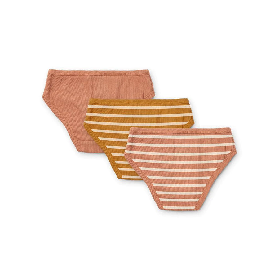 NANETTE BRIEFS TUSCANY ROSE MULTI MIX STRIPES 3-PACK - MintMouse (Unicorner Concept Store)