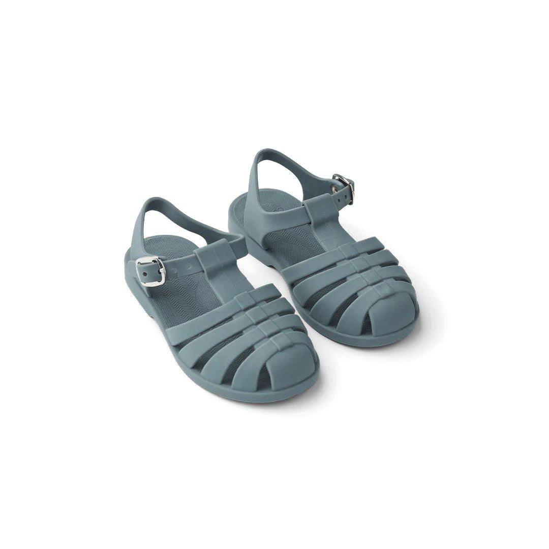 (LW17657) Liewood bre Whale Blue closed sandals - MintMouse (Unicorner Concept Store)