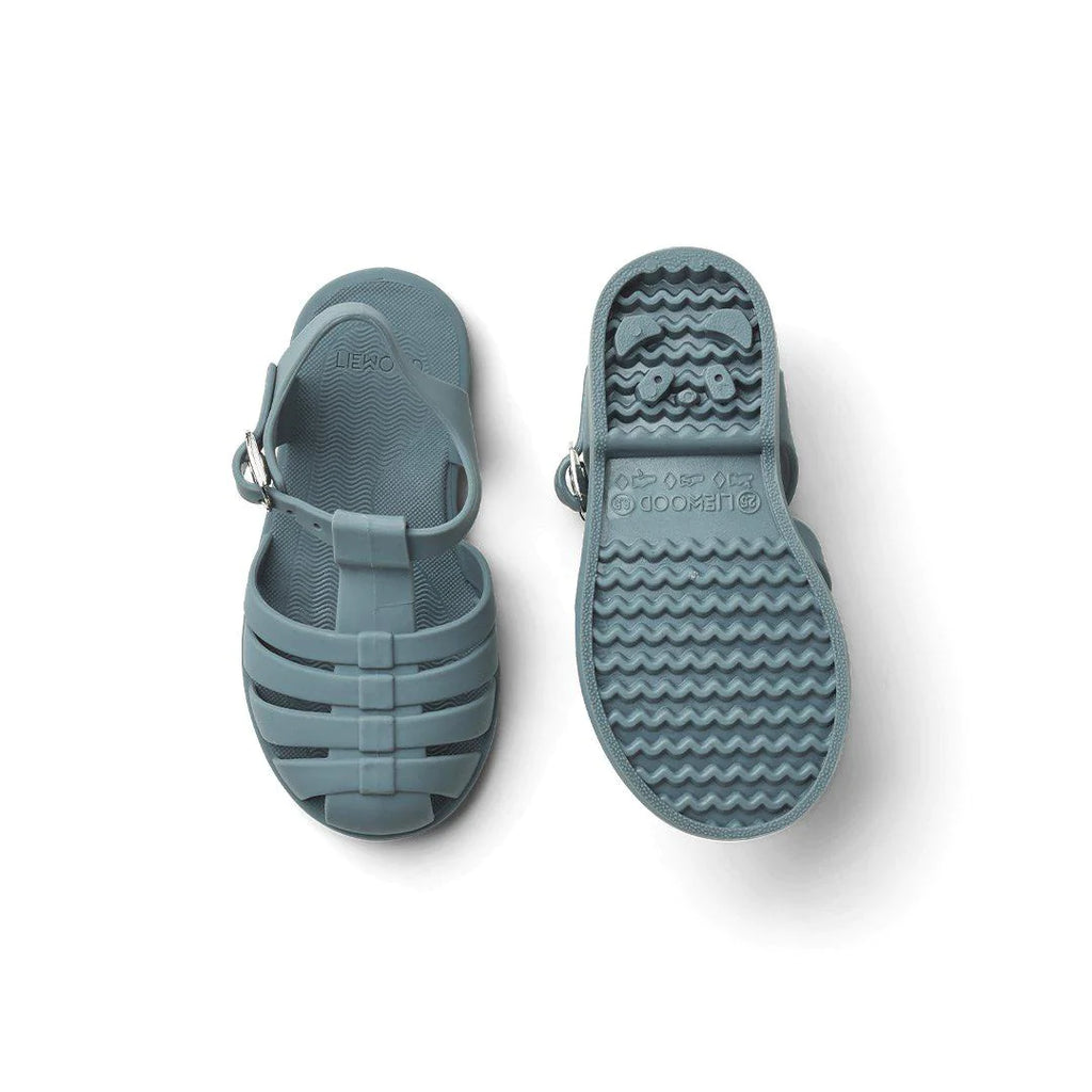 (LW17657) Liewood bre Whale Blue closed sandals - MintMouse (Unicorner Concept Store)