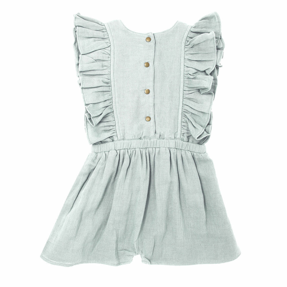 Kids' Organic Muslin Ruffle Jumper - Green Tea - MintMouse (Unicorner Concept Store)