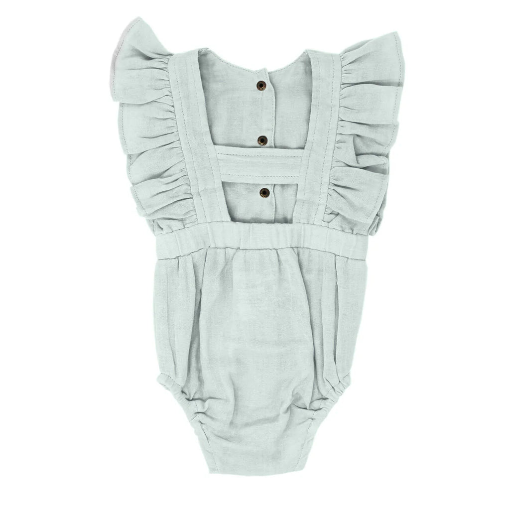 Organic Muslin Ruffle Bodysuit - Green Tea - MintMouse (Unicorner Concept Store)