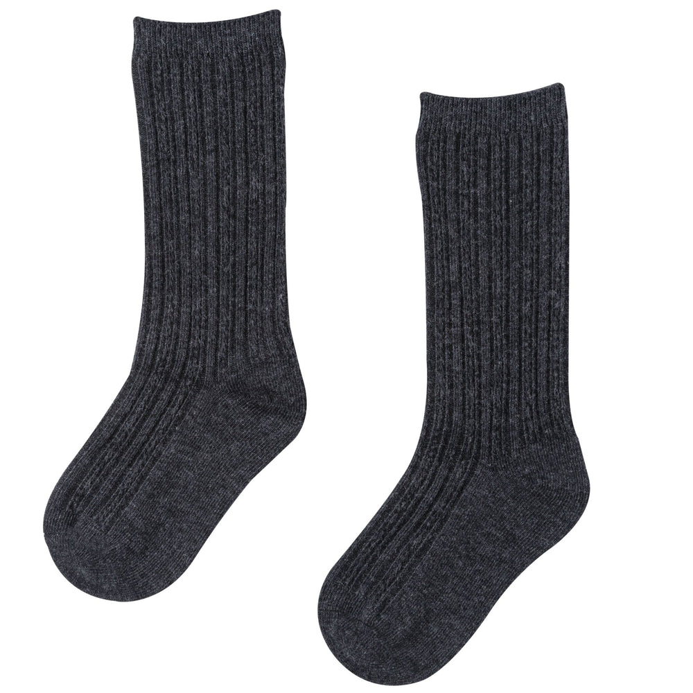 Classic ribbed socks - dark grey