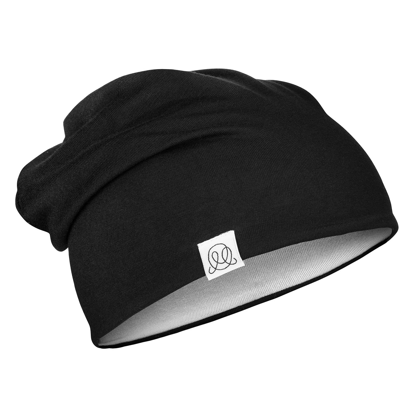 Bamboo Reversible  Beanie - Black - Cream - MintMouse (Unicorner Concept Store)
