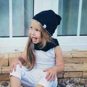 Bamboo Reversible Beanie - Navy - Light Grey - MintMouse (Unicorner Concept Store)