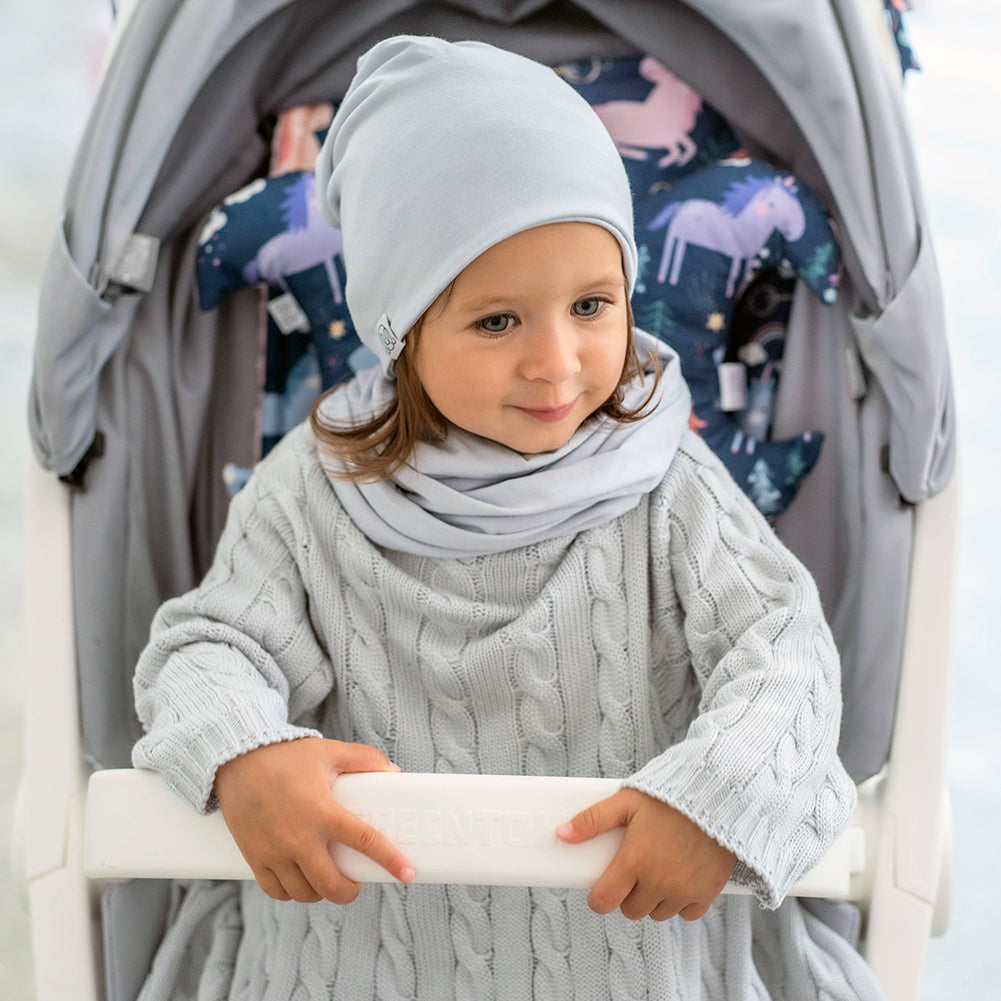 Bamboo Reversible Beanie - Light Grey - MintMouse (Unicorner Concept Store)