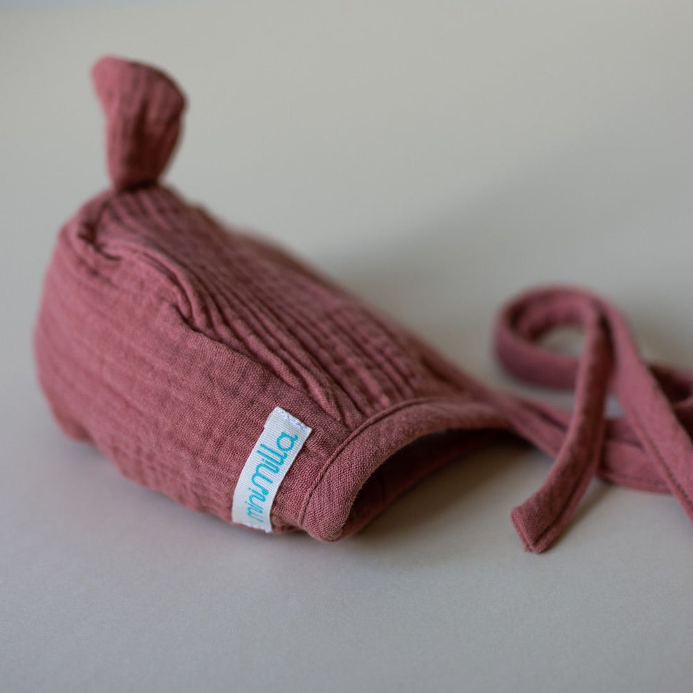 Bear bonnet - marsala - MintMouse (Unicorner Concept Store)