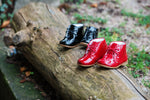 (2393) Emel Black Laque Lace Up Shoes - MintMouse (Unicorner Concept Store)
