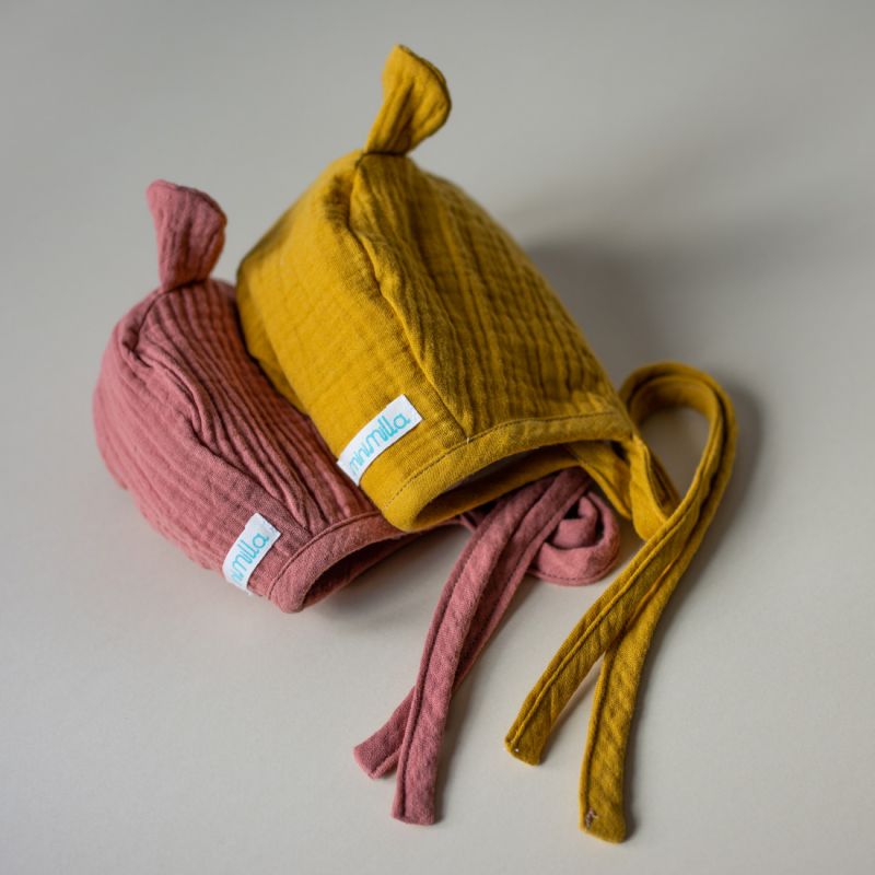 Bear bonnet - marsala - MintMouse (Unicorner Concept Store)