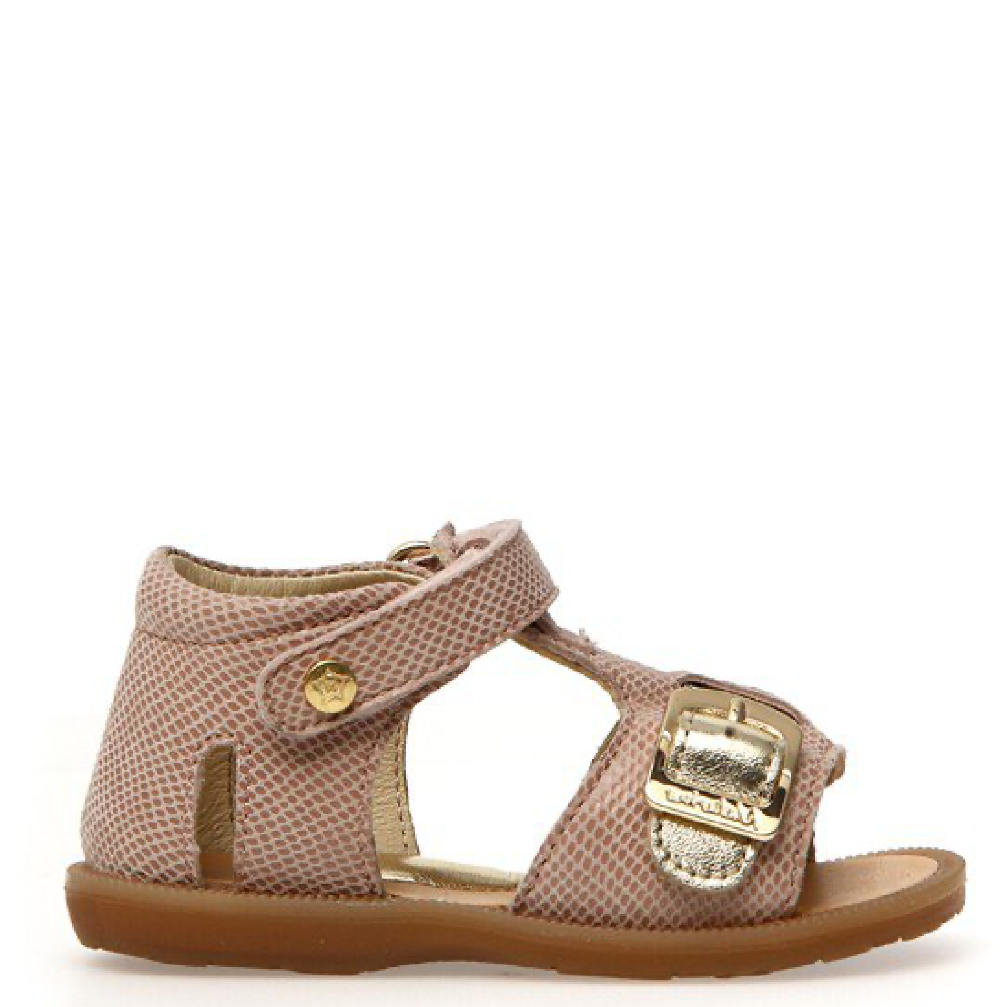 Naturino Quarzo - Sandals Suede Lizard Cipria-Platinum - Rose - MintMouse (Unicorner Concept Store)