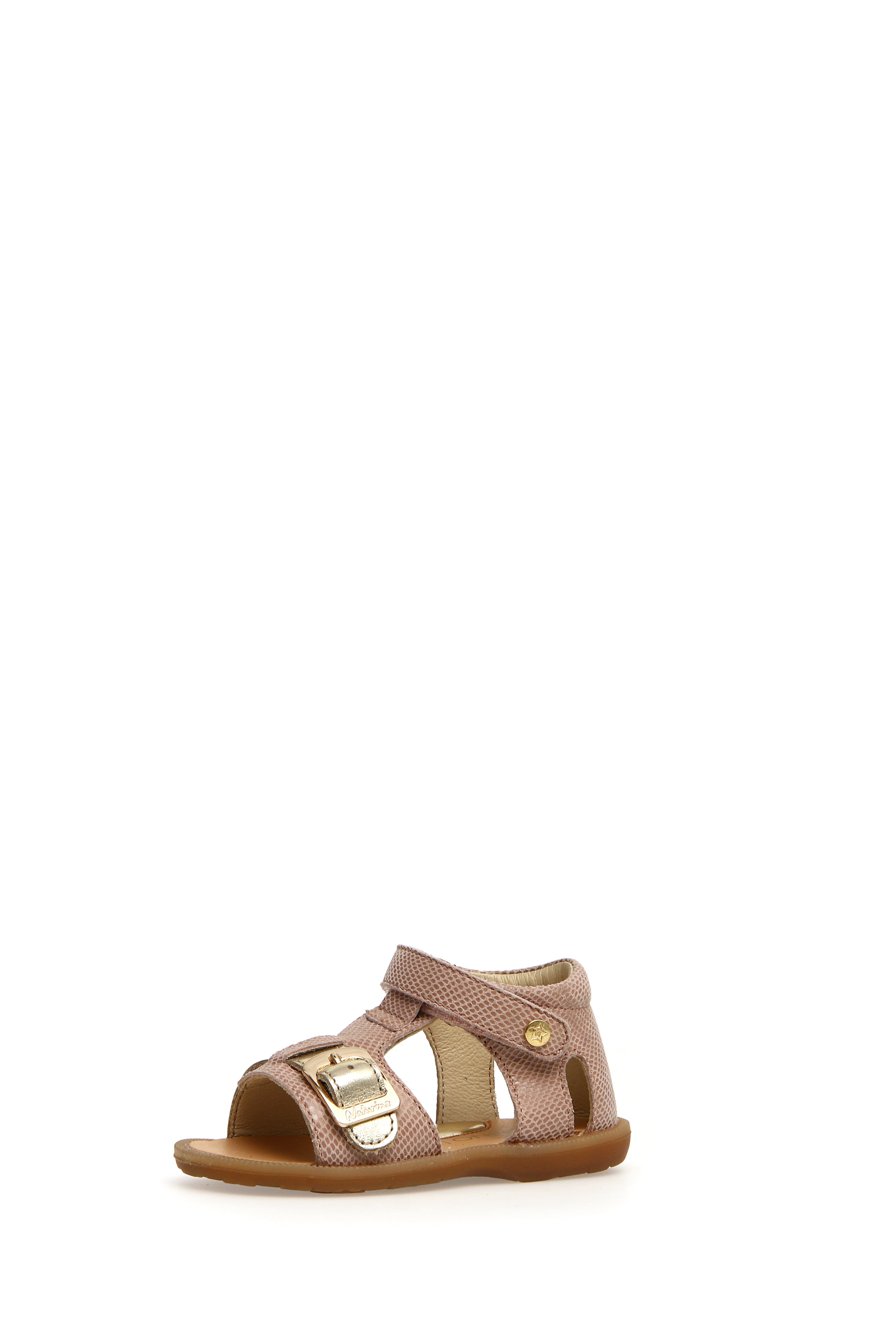 Naturino Quarzo - Sandals Suede Lizard Cipria-Platinum - Rose - MintMouse (Unicorner Concept Store)