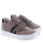 (2708B) Low Velcro sneakers Brown