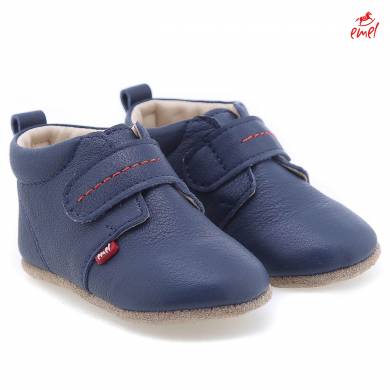 (N102-2) Pre-walker baby shoes - navy velcro