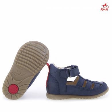 (1079-20) Emel Blue closed sandals