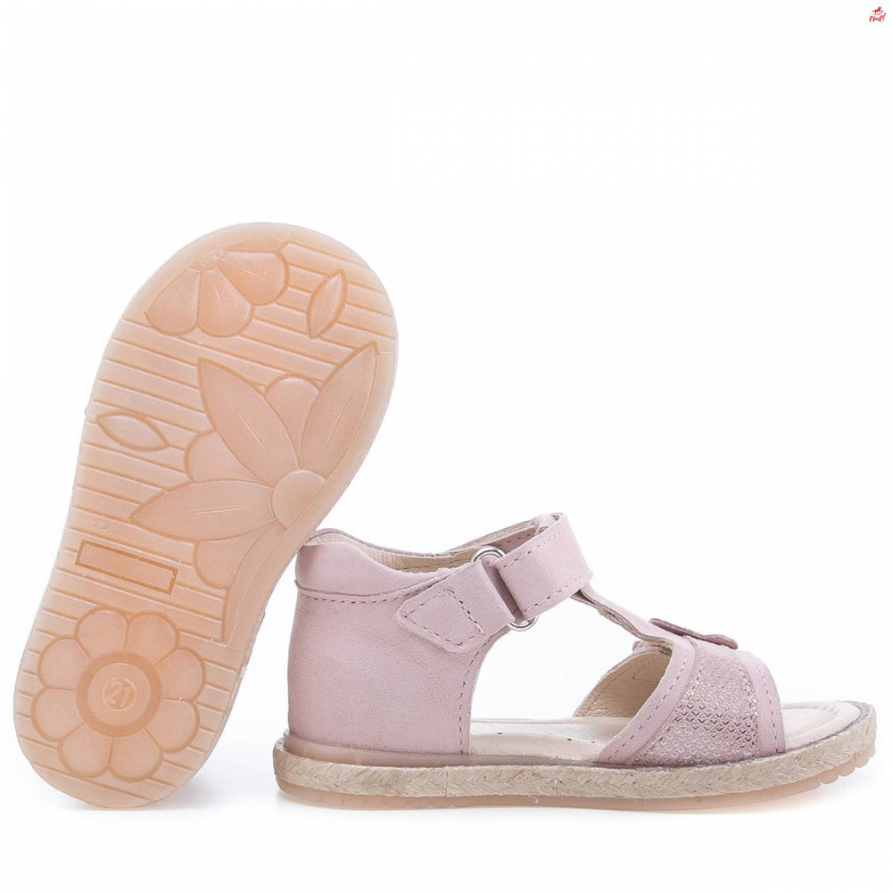 (2637-16) Emel pink butterfly Sandals