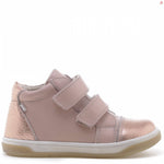 (2675-16) Emel shoes velcro trainers shiny pink