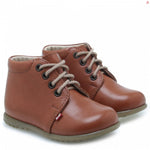 (562-10) Emel Lace Up First Shoes brown