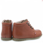 (562-10) Emel Lace Up First Shoes brown