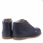 (562-14) Emel Lace Up First Shoes Blue