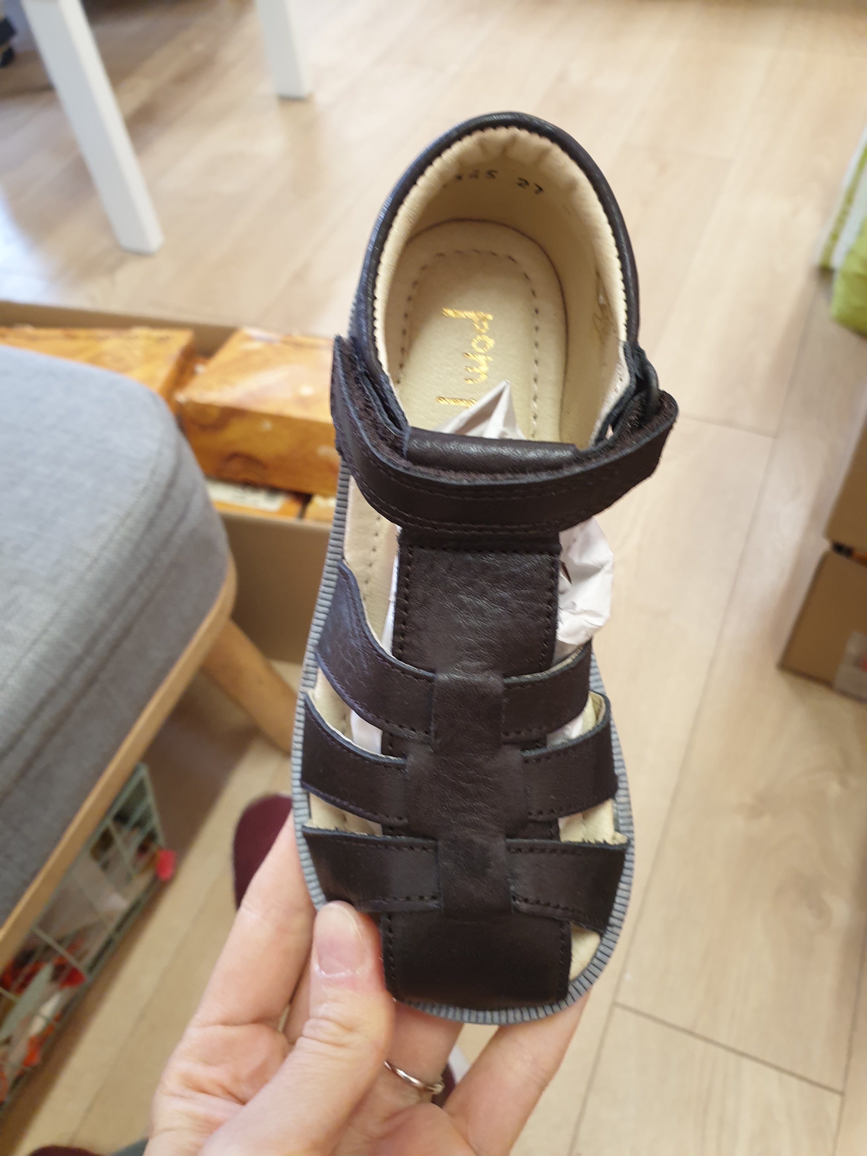 Pom Pom closed sandal - dark brown - MintMouse (Unicorner Concept Store)