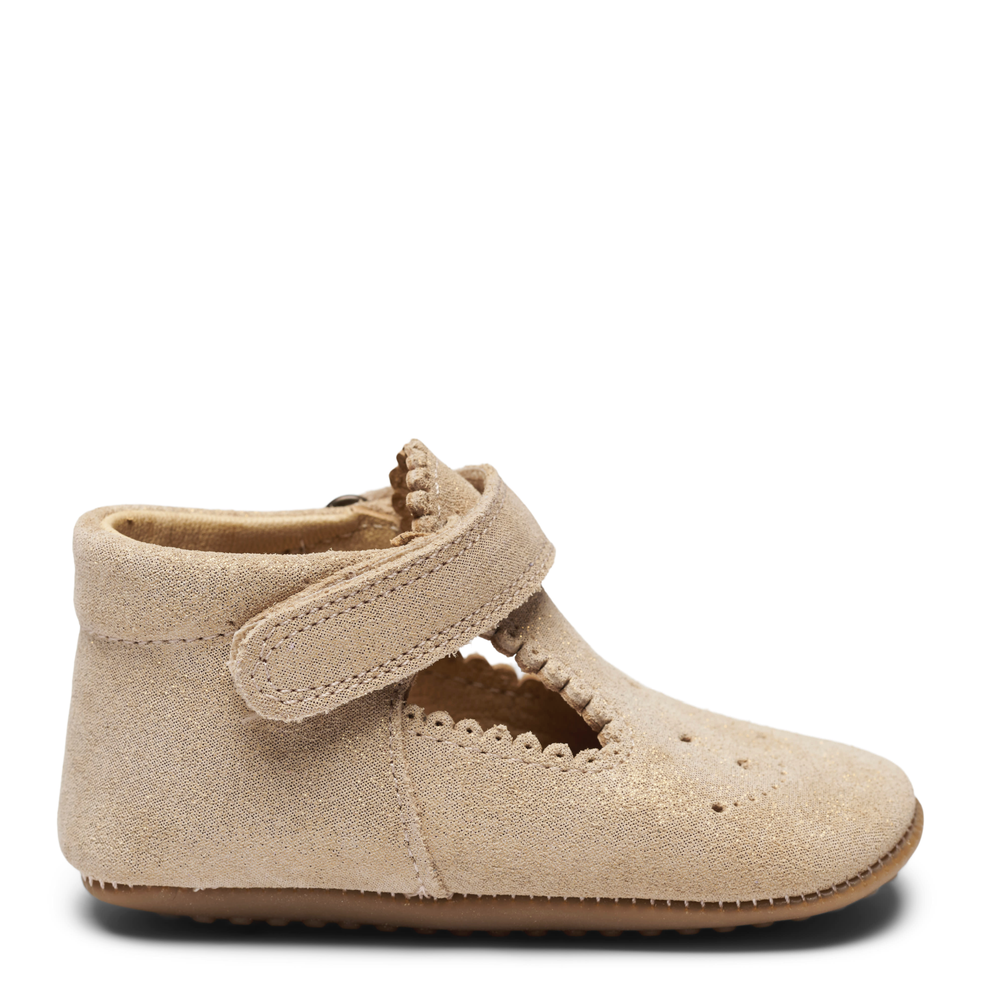 Leather slippers - t-bar Gold Glitter - MintMouse (Unicorner Concept Store)