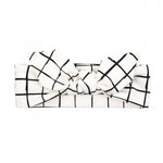Headband - white check