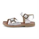 Pearl Vegan Sandal White Synthetic Leather | Teen