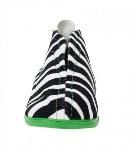 Zebra Slippers Green - MintMouse (Unicorner Concept Store)