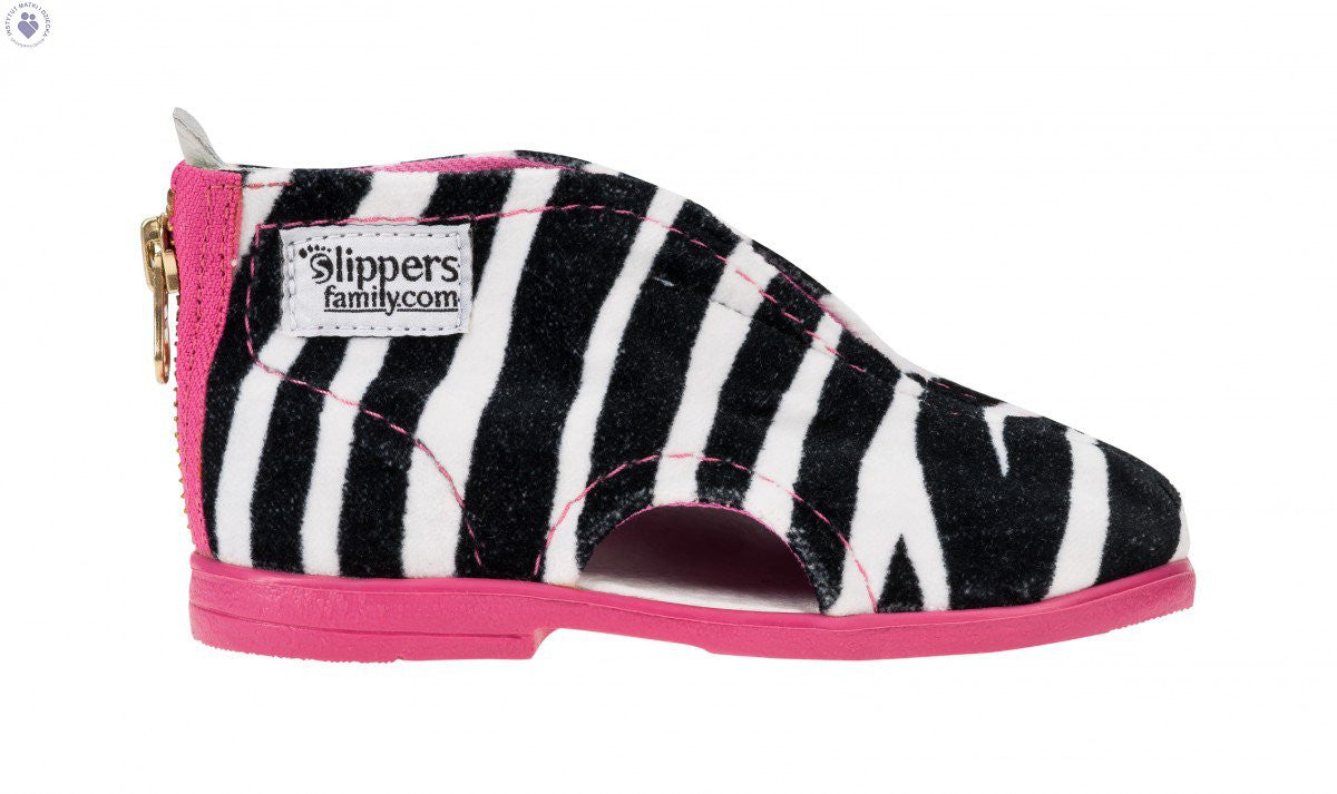 Zebra Slippers Pink - MintMouse (Unicorner Concept Store)