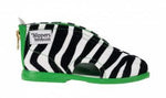 Zebra Slippers Green