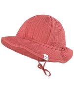 Maximo - Sun hat  organic cotton - Rust Pink