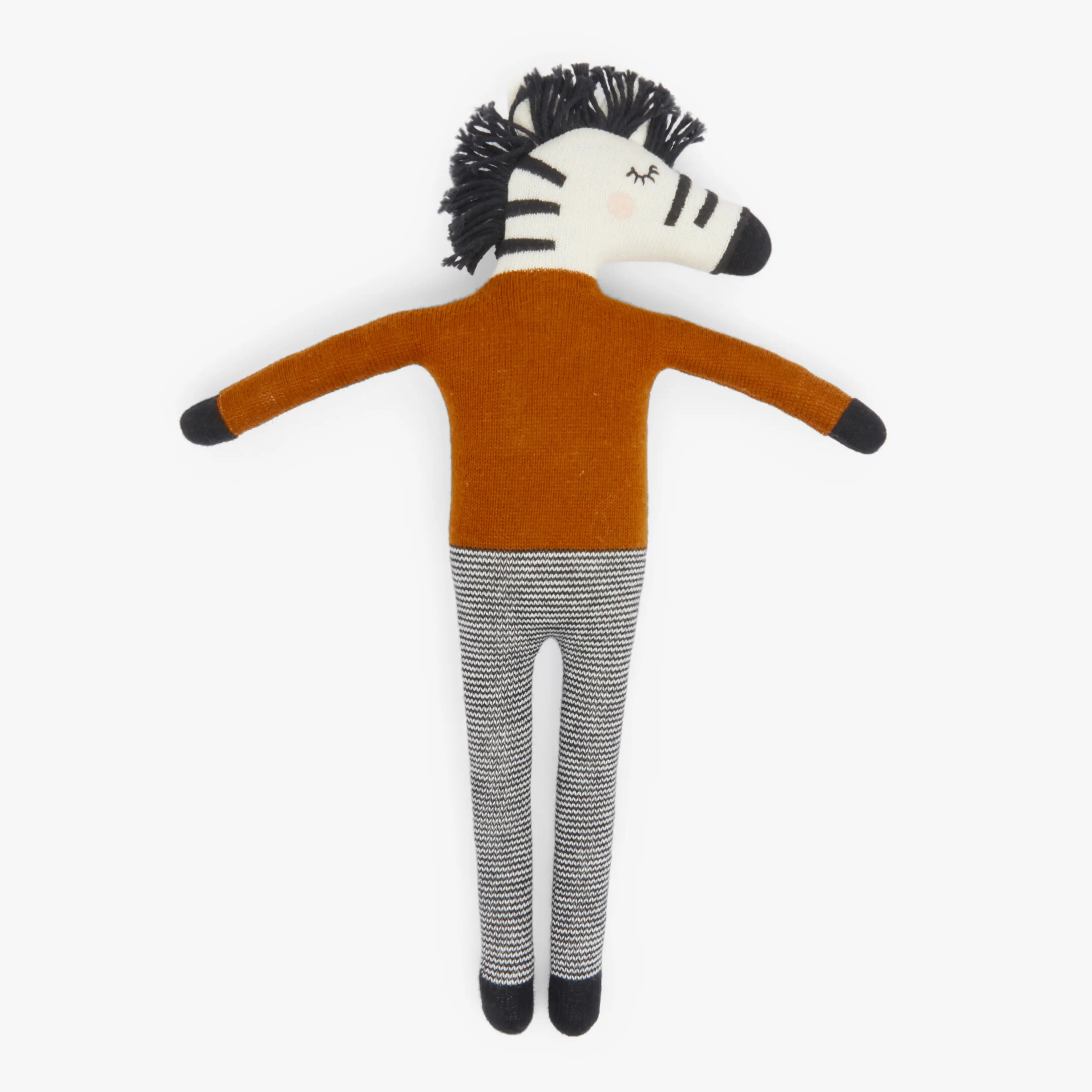 Cotton Knit Stuffed Animal Soft Toy - Zebra - MintMouse (Unicorner Concept Store)