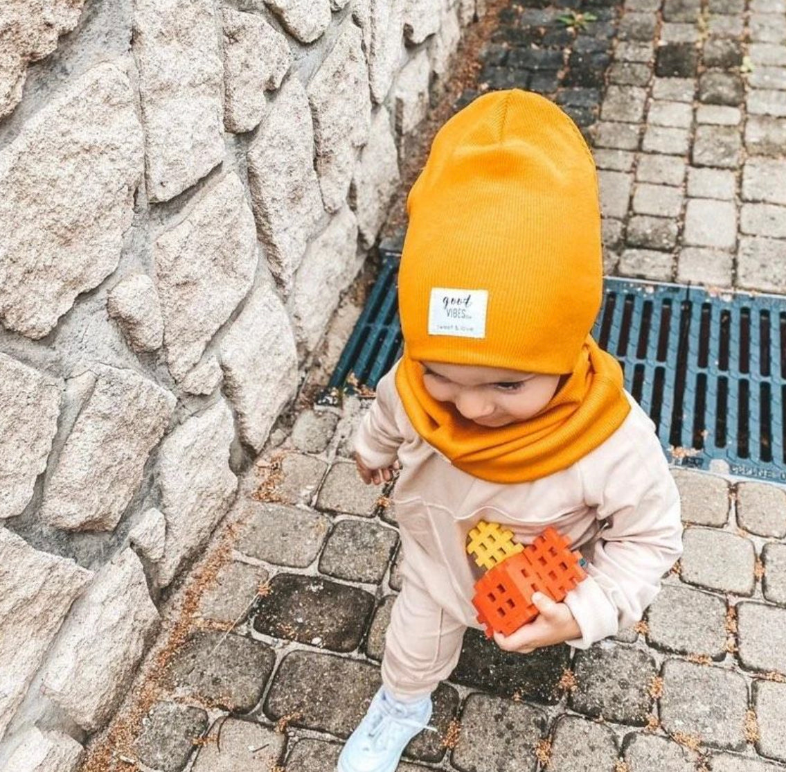 Bear beanie deep yellow - MintMouse (Unicorner Concept Store)