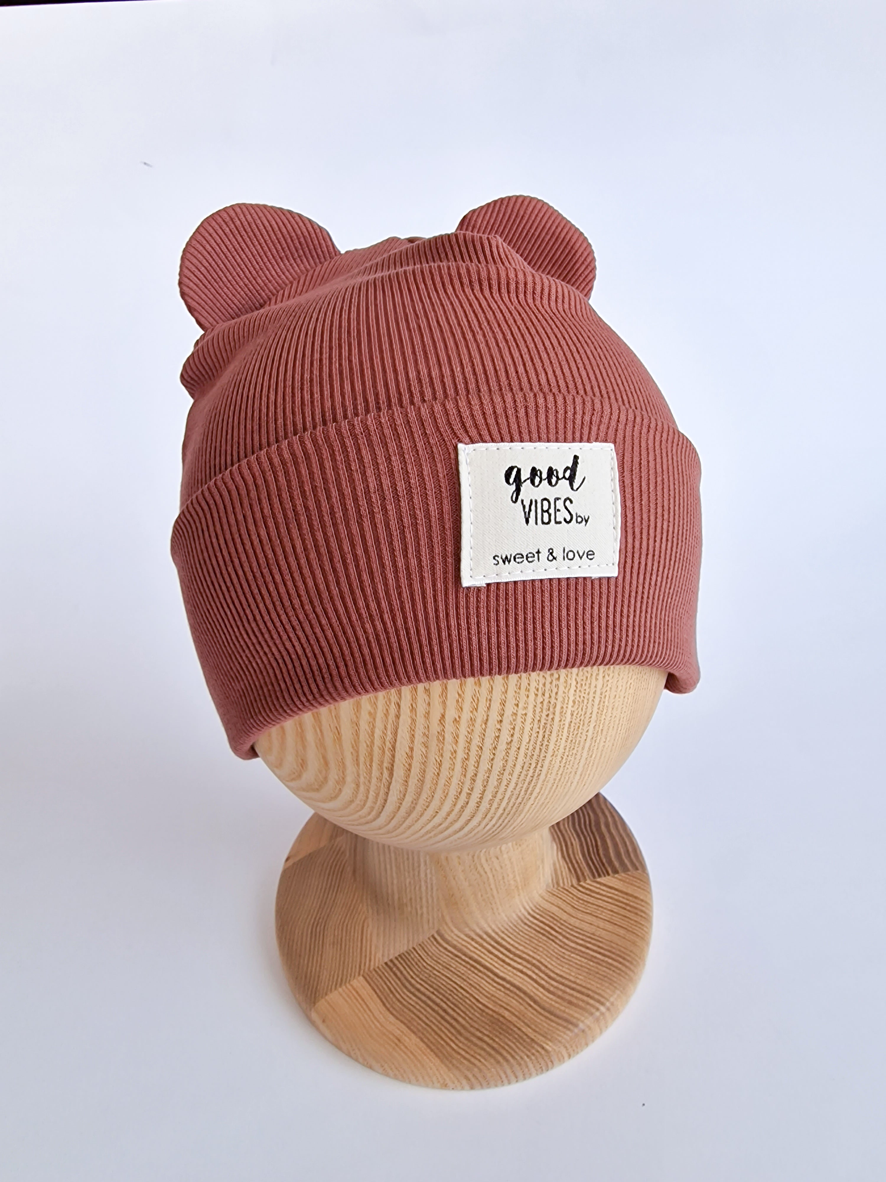 Winter folded bear beanie crimson - MintMouse (Unicorner Concept Store)
