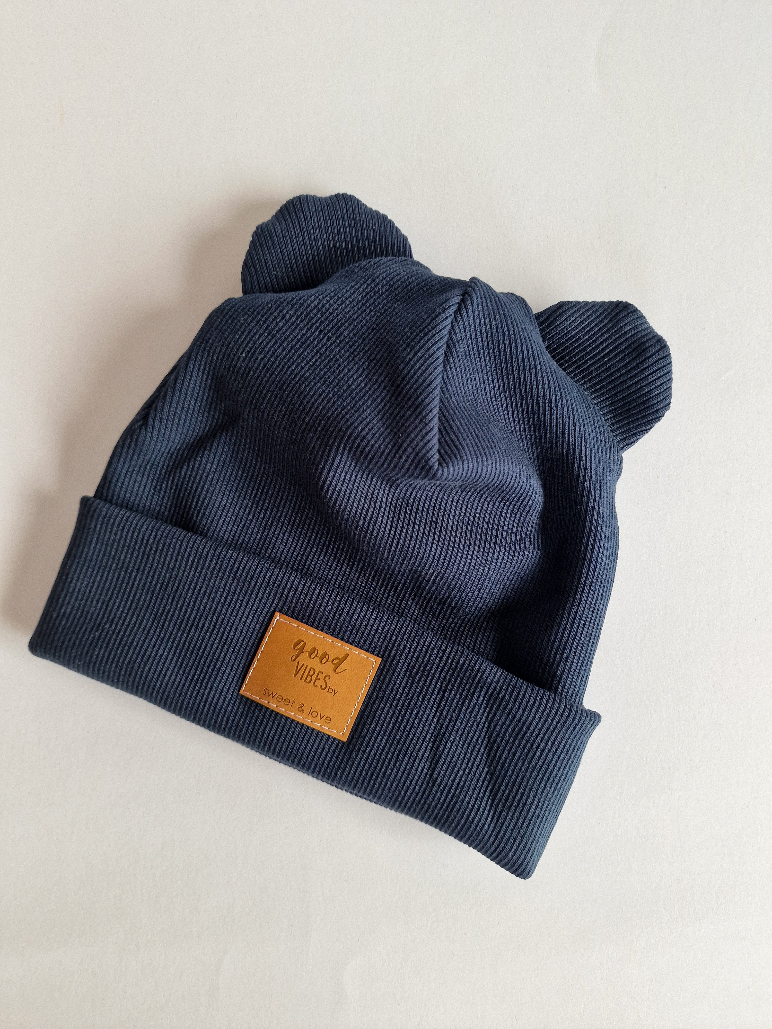 Winter folded bear beanie Navy - MintMouse (Unicorner Concept Store)